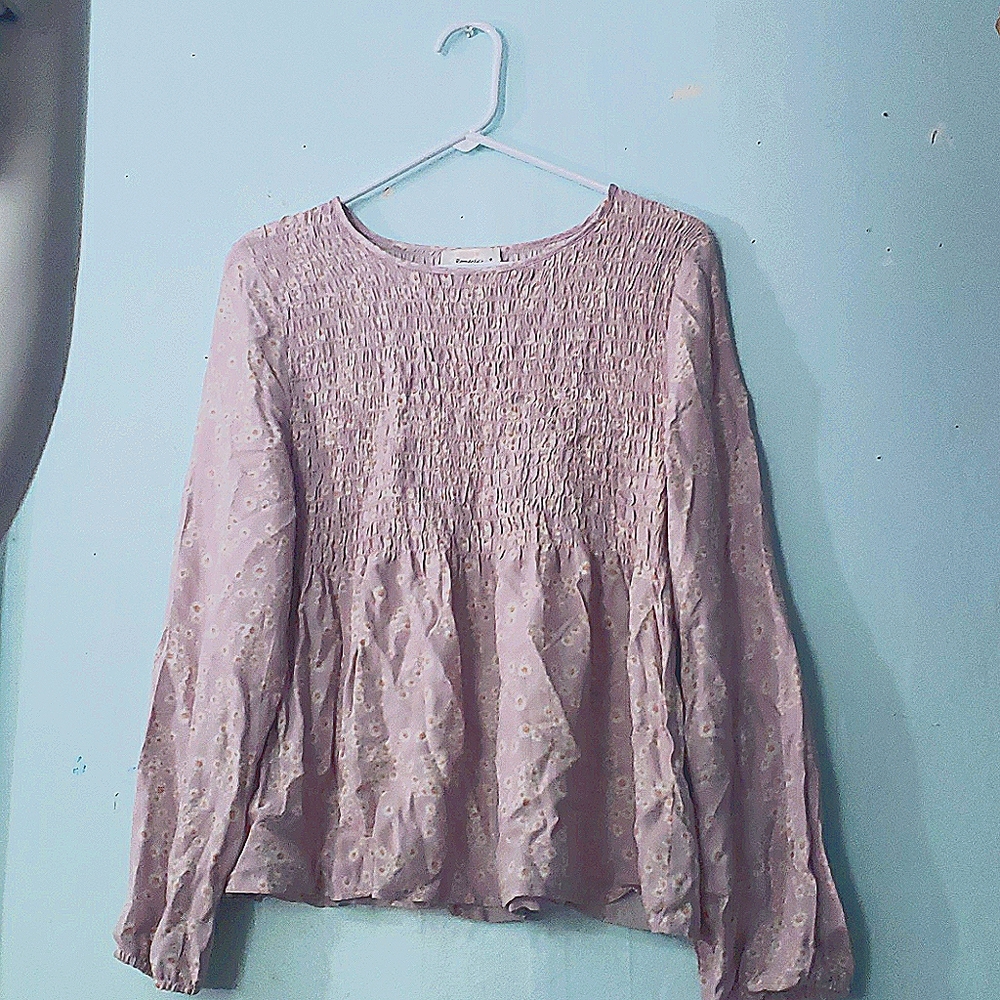 Purple Floral Shirt